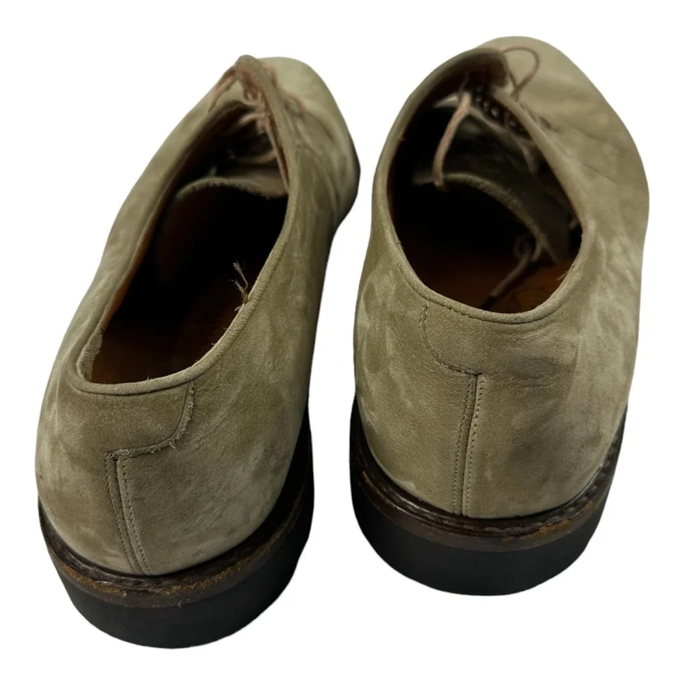 Salvatore Ferragamo Light Brown Suede Captoe Mens Oxford Shoes Size 8D